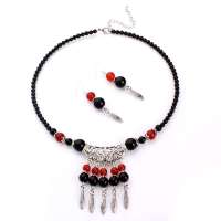 千美物语 天然玛瑙项链-复古中国风