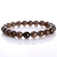 千美物语 精选天然冰种黑曜石护身符辟邪物手链女款8mm