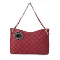 NUCELLE纽芝兰正品女包巴黎畅想经典羊皮单肩斜跨两用包 047红色