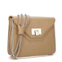 NUCELLE纽芝兰正品女包流光美牛皮单肩女包 210典雅杏