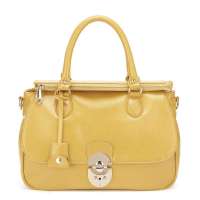 JUSTSTAR欧时纳 正品女包名门秀色优雅手提斜跨两用女包 487摩登黄