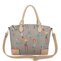 JUSTSTAR欧时纳 正品女包蜜桃女孩卡通手提斜跨两用女包 452多彩杏