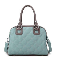 JUSTSTAR欧时纳 正品女包夏季幻想曲菱格纹手提斜跨两用包 416蓝色