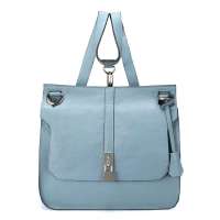 NUCELLE纽芝兰 情书系列牛皮两用女包 301湖水蓝