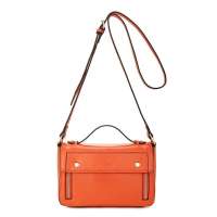 NUCELLE纽芝兰正品女包浪漫满屋糖果色牛皮两用包 191鲜艳橙