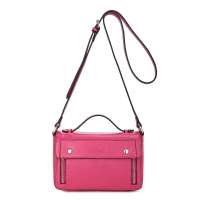 NUCELLE纽芝兰正品女包浪漫满屋糖果色牛皮两用包 191蔷薇红