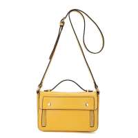 NUCELLE纽芝兰正品女包浪漫满屋糖果色牛皮两用包 191摩登黄