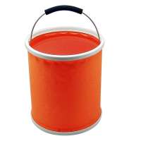 三美闪亮折叠水桶9L