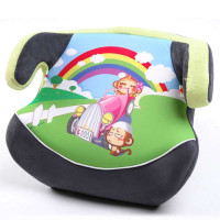 悠嘻猴 儿童汽车安全座椅 儿童安全增高坐垫 绿色郊游款