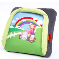 悠嘻猴 车居两用儿童安全增高坐垫 便携充气式儿童汽车安全座椅 绿色郊游款