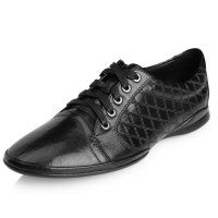 CEEN策恩黑加仑-米契尔菱格纹贵族风系带休闲男鞋M9012