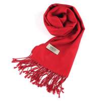 玛诗杜桑蚕丝围巾 纯正红色围巾 MS-5075