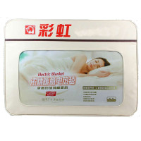 彩虹数码控温双人电褥子双温双控电热毯1536(花色随机)(190CM×180CM)