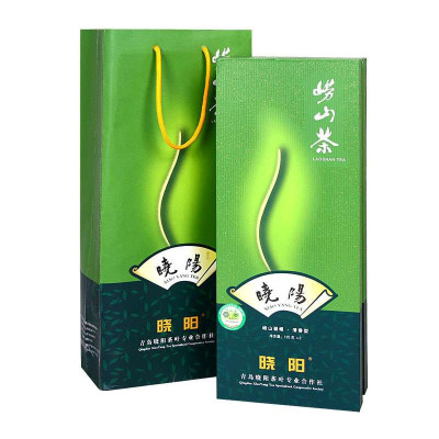 晓阳春崂山绿茶清新礼盒装250克