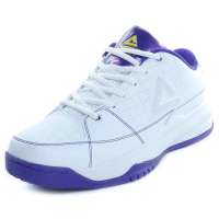 匹克-peak男基础篮球鞋E03321A大白/紫兰42