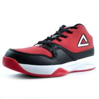 匹克-peak男校园篮球鞋E11221A黑色/大红41