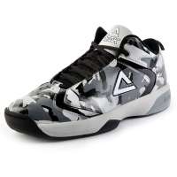 匹克-peak男复古篮球鞋E23101A浅灰/黑色40