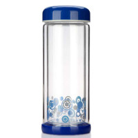 富光彩艺玻璃杯大号320ML 蓝色