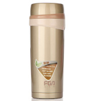 富光琥珀双层生态杯(紫砂) 米黄色