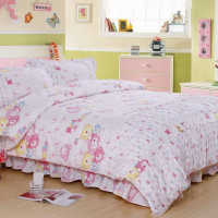 维科全棉印花四件套韩式可爱熊乖乖1.8米