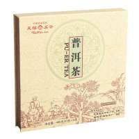 天福茗茶云南特产紧压特色原味普洱茶(棋盘式经典礼盒含81块)