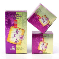 天福茗茶云南临沧特产熟幼芽散茶叶/陈年普洱芽茶-600(100克盒装)