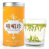 天福茗茶四川峨眉珍抢鲜绿茶叶(100克铁罐装)