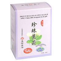 天福茗茶福州珍珠茉莉花茶叶(200克礼盒铁罐装)