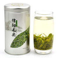 天曦茗茶河南特产信阳毛尖名优新鲜绿茶(铁罐装)