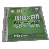 麦克赛尔刻录盘片DVD+RW 单片装(1*5片)可擦写