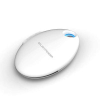 E能之芯聚合物迷你移动电源iphone4S/HTC 4400容量 鹅卵石 白色