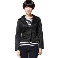 唐狮 女配胸针西装外套(赠送胸针)11112105311190104(黑色M)