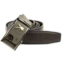 花花公子PLAYBOY男士牛皮啡色自动扣腰带 真皮 腰带 男 正品 潮PDF0322-11啡