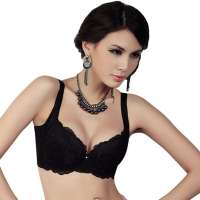 仙子宜岱永恒优雅3/4棉杯文胸黑色(B85)1236