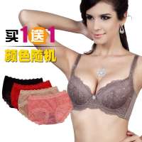 仙子宜岱永恒优雅3/4棉杯文胸浅啡(B80)1236附赠中高腰提花蕾丝竹纤维性感平脚裤(颜色随机)