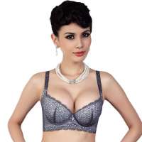 仙子宜岱星星点点聚拢文胸蓝灰(A70)1276