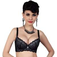 仙子宜岱星星点点聚拢文胸黑色(A70)1276