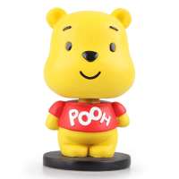 Disney迪士尼维尼熊摇头公仔车载摆件