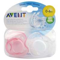 新安怡AVENT 六孔安抚奶嘴(0-6个月)SCF17823颜色随机