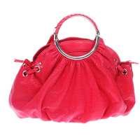 登喜佳人莲林浮影系列女士红色单肩手提斜挎包 抽带拉链亮片单肩包s10-832#红