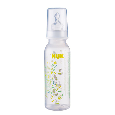 NUK240mlPP彩色奶瓶(带1号硅胶中圆孔奶嘴)颜色随机发货