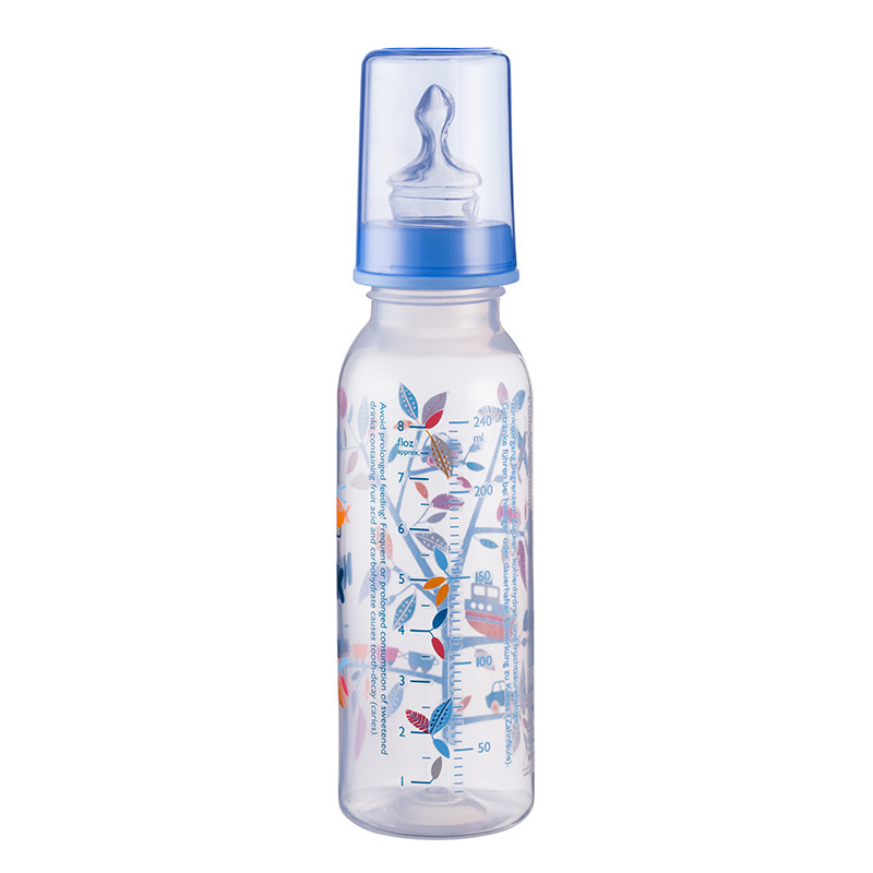 NUK240mlPP彩色奶瓶(带1号硅胶中圆孔奶嘴)颜色随机发货