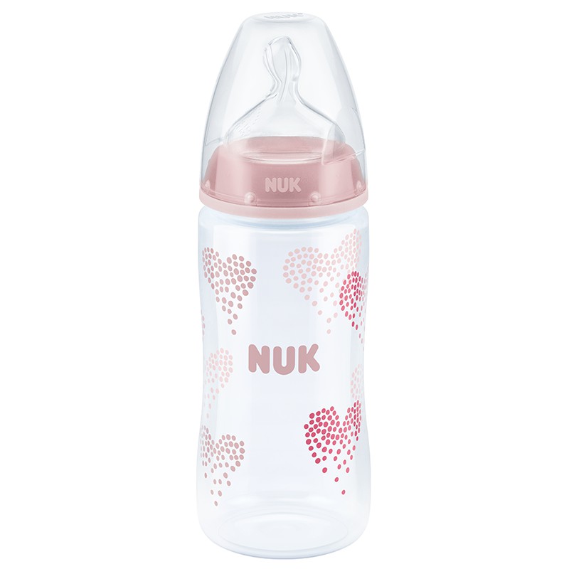 NUK300ml宽口PP彩色奶瓶(带初生型硅胶中圆孔奶嘴)颜色随机高清大图