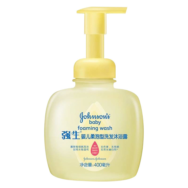 强生婴儿柔泡型洗发沐浴露400ml
