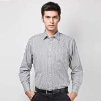 HODO红豆男士正装条纹长袖衬衫HDHCB7337(灰色38)