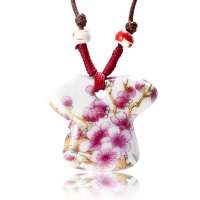 诺曼诺兰中国风青花瓷吊坠衣心衣意