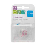 MAM夜用迷你型丝感安抚奶嘴(单只)MAM701047