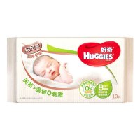 Huggies好奇超厚倍柔湿巾(铂金装)婴儿湿巾10片