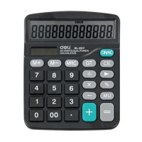 得力（deli）837ES 12位太阳能双电源计算器