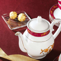 三环13头茶具(碧玉-红云石)